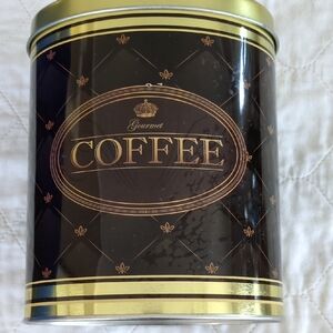Gourmet Coffee Tin - Black and Gold